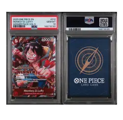 MONKEY D. LUFFY WINNER VOL.5 TREASURE CRUISE STAMP 2023 ONE PIECE PROMO PSA 10 - Image 3