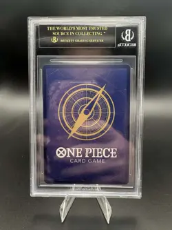 2024 One Piece OP07-026 Jewelry Bonney Alt Art BGS 10 BLACK LABEL POP 1 - Image 2