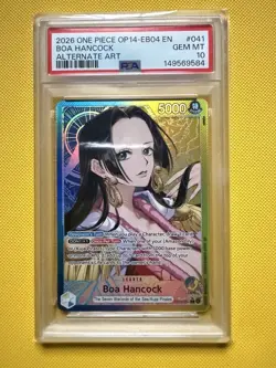 Boa Hancock OP14-041 (Alternate Art) OP14-041 The Azure Sea's Seven Foil PSA 10 - Image 1
