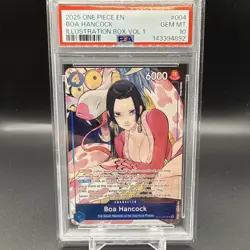 2025 ONE PIECE PROMOS ILLUSTRATION BOX VOL.1 #004 BOA HANCOCK PSA 10 - Image 1