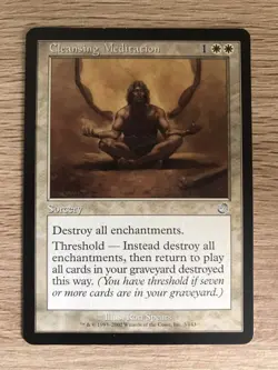 Cleansing Meditation MTG Magic the Gathering Card NM Near Mint Torment - Image 1