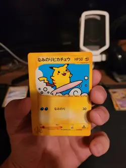 [LP] Web Surfing Pikachu 1ED 025/048 Pokemon Card Japanese 2001 - Image 1