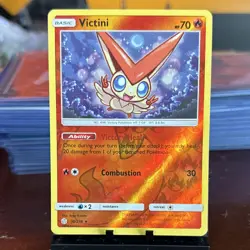 Pokemon Victini Reverse Holo Sm-Cosmic Eclipse 30/236 HP 70 Combustion 30 - Image 1