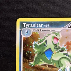 Pokemon TCG Tyranitar Holo Card 17/123 Mysterious Treasures - Image 5