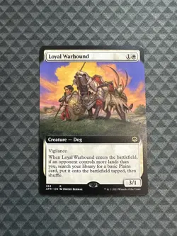 MTG Loyal Warhound #363 Ext. Art Rare Adventures in the Forgotten Realms (AFR) - Image 1