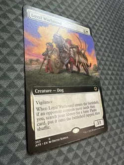 MTG Loyal Warhound #363 Ext. Art Rare Adventures in the Forgotten Realms (AFR) - Image 3