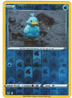 Ducklett 46/196 Lost Origin Reverse Holo Common Pokemon Card TCG 046/196 Pokemon - Image 1