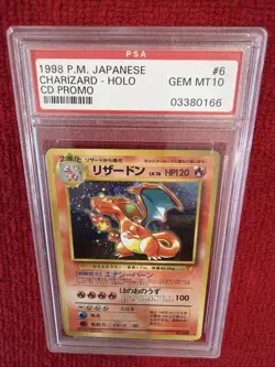 1998 Pokemon Japanese CD Promo Charizard-Holo #6 PSA 10 - Image 2