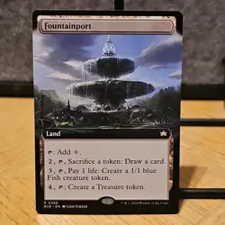 MTG Fountainport Extended Art Rare 0368 Bloomburrow Set Land Fresh Pull NM - Image 1