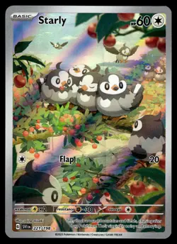 Starly Illustration Rare 221/198 SV01: Scarlet & Violet Base Set Pokemon - Image 1
