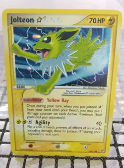2007 Pokemon GOLD STAR EX Power Keepers SHINY Jolteon Holo Foil Rare 101/108 - Image 1