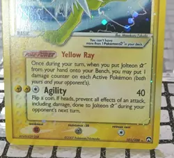 2007 Pokemon GOLD STAR EX Power Keepers SHINY Jolteon Holo Foil Rare 101/108 - Image 4