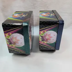 Pokemon Shining Fates Tin Empty Set Of 2 Cramorant V Eldegoss V, Tins Only - Image 4