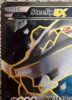 POKEMON XY STEAM SIEGE STEELIX EX 108/114 FULL ART ULTRA RARE HOLO NEAR MINT - Image 3