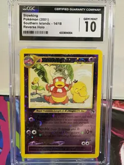Pokemon Slowking 14/18 Southern Islands CGC 10 Gem Mint 🌀 Triple Swirl 🌀 - Image 2