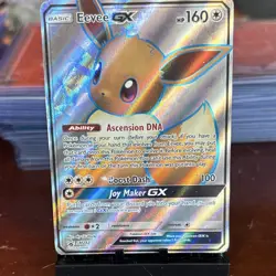 Pokemon Eevee GX Promo Holo Card SM242 Sun & Moon Basic HP 160 Ascension DNA GX - Image 1