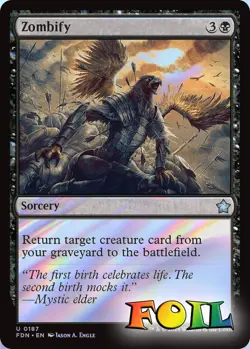 Zombify 0187 MTG Foundations Uncommon NP Foil - Image 1