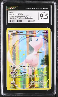 MEW XY Black Star Promo Mythical Collection #XY110 CGC 9.5 Pokemon - Image 1