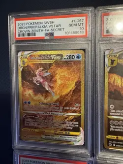 Pokemon Crown Zenith Gold VSTAR Set GG67 GG68 GG69 GG70 Sequential PSA 10 - Image 2