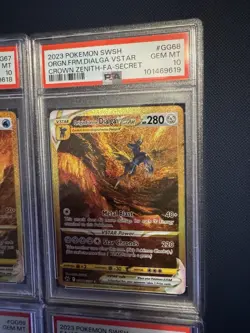 Pokemon Crown Zenith Gold VSTAR Set GG67 GG68 GG69 GG70 Sequential PSA 10 - Image 3