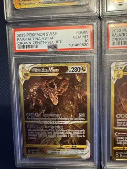 Pokemon Crown Zenith Gold VSTAR Set GG67 GG68 GG69 GG70 Sequential PSA 10 - Image 4