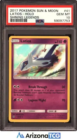 Pokemon 2017 Latios 41/73 Holo Shining Legends GEM MINT PSA 10 - Image 1