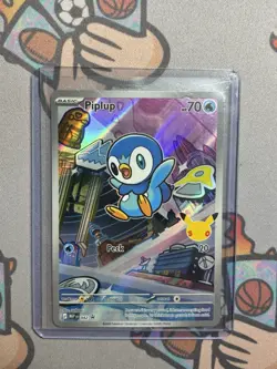 Pokemon TCG - Piplup - First Partner Illustration Promo 042 30th Anniversary - Image 1