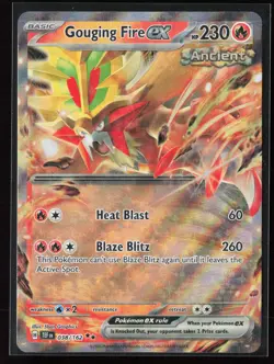 Gouging Fire ex 038/162 SV05: Temporal Forces Pokemon TCG NM - Image 1