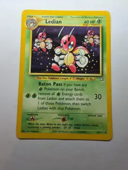 Ledian 39/111 Pokemon TCG Neo Genesis Uncommon HP - Image 1