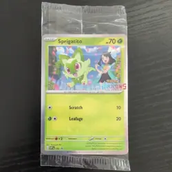 Pokemon - Sprigatito - Horizons Stamped - SVP191 - Black Star Promo (SEALED) - Image 1