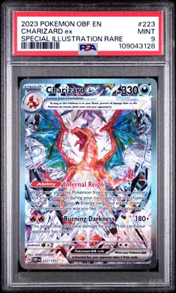 Charizard ex 223/197 Special Illustration Rare PSA 9 Pokemon TCG SV03 Obsidian F - Image 1
