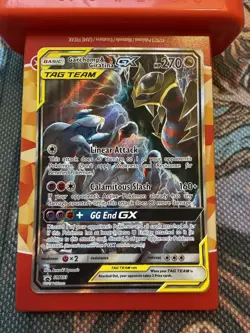 Pokemon Garchomp & Giratina GX Ultra Rare TAG TEAM Holo 225/173 SM12a - Image 1