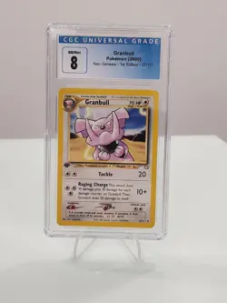Pokemon 2000 Granbull Neo Genesis 1st Edition 37/111 CGC Gem Mint 8 NM/Mint - Image 1