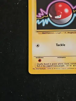 Pokemon TCG Voltorb Base Set, Unlimited Common Card 67/102 LP Condition - Image 5