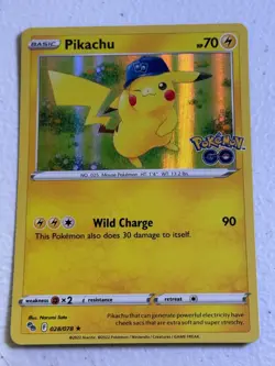 Pikachu (28) Holo Rare Pokemon GO 028/078 NM - Image 1