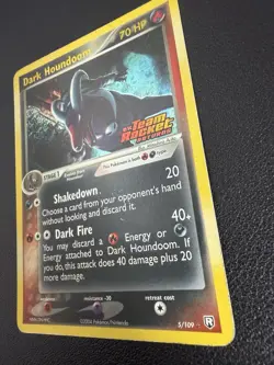 Pokemon TCG Dark Houndoom EX Team Rocket Returns 5 Reverse Holo Rare LP - Image 2