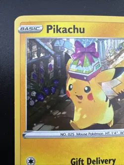 Pikachu SWSH234 Pokemon Pokemon Go Black Star Promo Cosmos Holo - Image 4