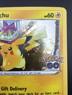 Pikachu SWSH234 Pokemon Pokemon Go Black Star Promo Cosmos Holo - Image 5