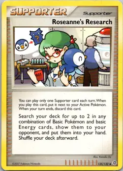 Roseanne's Research 125/132 Uncommon Secret Wonders Pokemon Moderately Played - Image 1