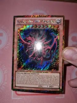 Slifer The Sky Dragon (LP) PGLD-EN032 Gold Secret Rare 1st Edition - Image 4
