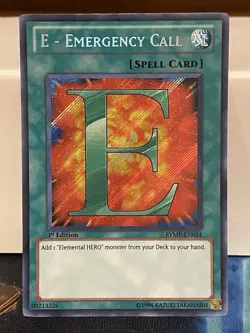 E - Emergency Call - RYMP-EN024 - Secret Rare - 1st Edition - LP - Image 1