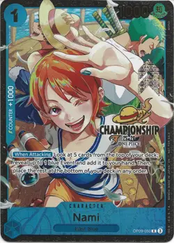 Nami (Championship 25-26 Regionals Season 1) OP09-050 One Piece Promotion Cards - Image 1