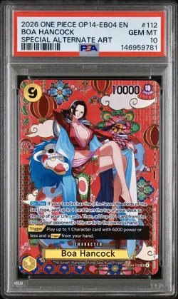 2026 ONE PIECE OP14-EB04-THE AZURE SEA'S SEVEN #112 BOA HANCOCK PSA 10 - Image 1