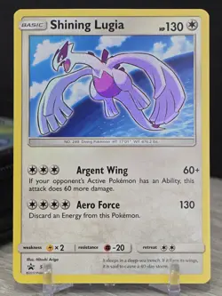 Pokemon Card TCG Shining Legends Lugia SM82 Holo Rare Black Star Promo Card NM - Image 5