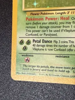 Pokemon TCG Vileplume Holo Rare Jungle 15/64 Unlimited Card 1999 - Image 5