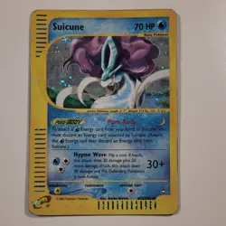 Pokemon TCG Suicune Aquapolis Holo Rare Card H25/H32 2002 English - Image 1