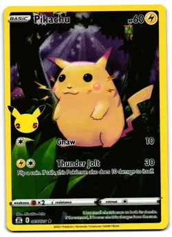 Pikachu 005/025 - Celebrations Rare Pokemon TCG Holo - LP Card - Image 1