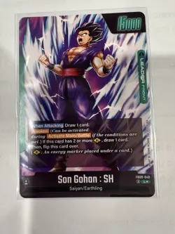 Son Gohan : SH FB09-049 Leader Alternate Art Dual Evolution Dragon Ball Card Eng - Image 2