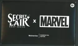 Magic the Gathering Secret Lair X Marvel Wolverine Rainbow FOIL Edition Sealed 1 - Image 1