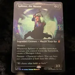 Splinter, the Mentor 0003 TMNT Magic the Gathering MTG FOIL NM/M - Image 1